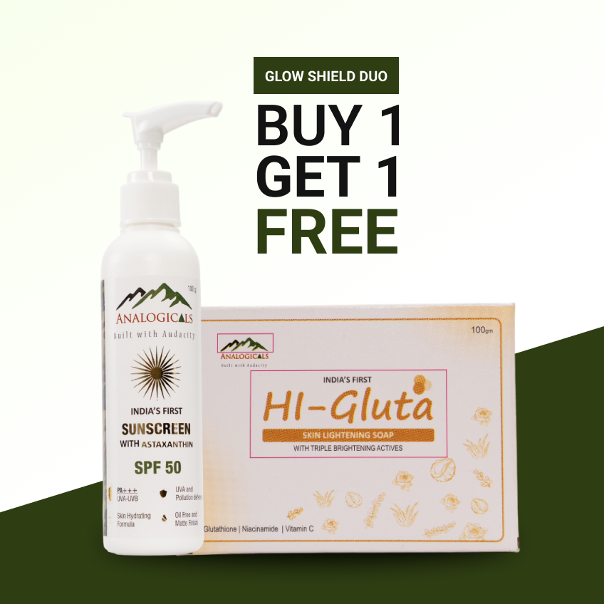 Glow Shield Duo – Sunscreen + Glutathione Soap