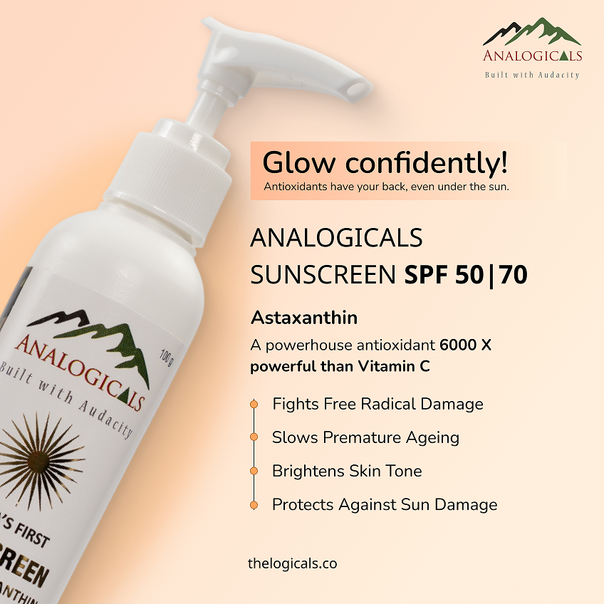 Astaxanthin Sunscreen SPF 50 / 70  with Antioxidant UV Defense
