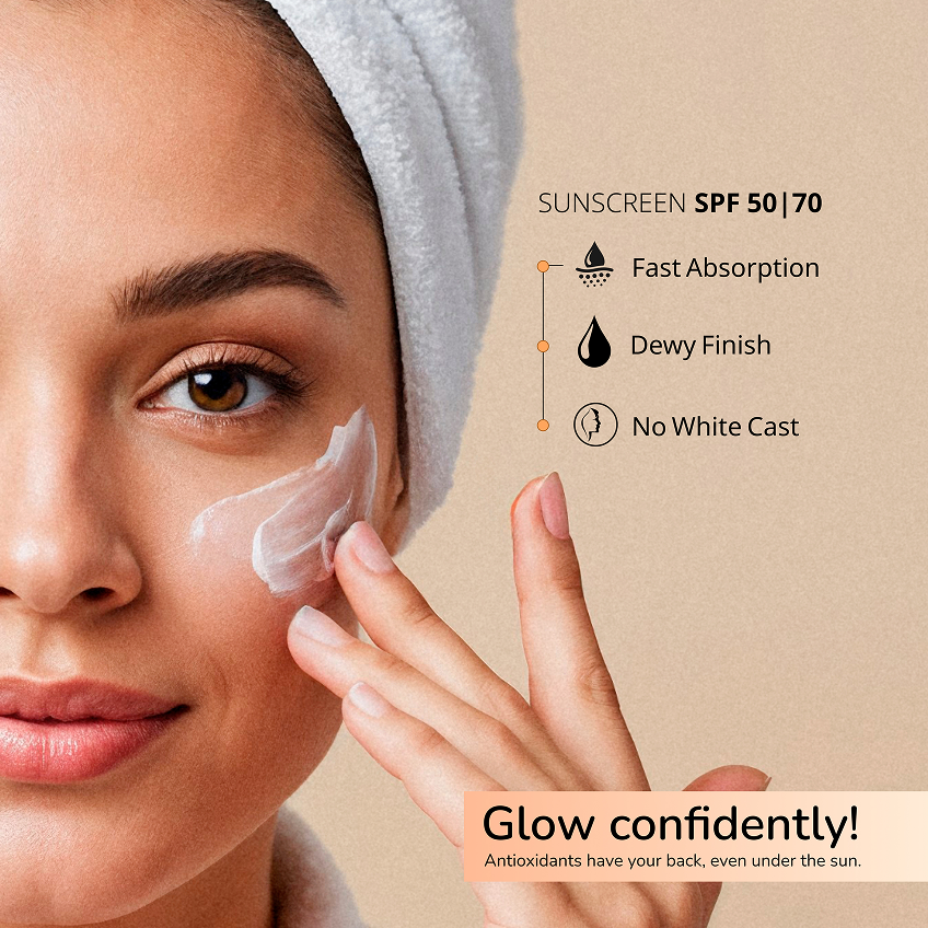 Astaxanthin Sunscreen SPF 50 / 70  with Antioxidant UV Defense
