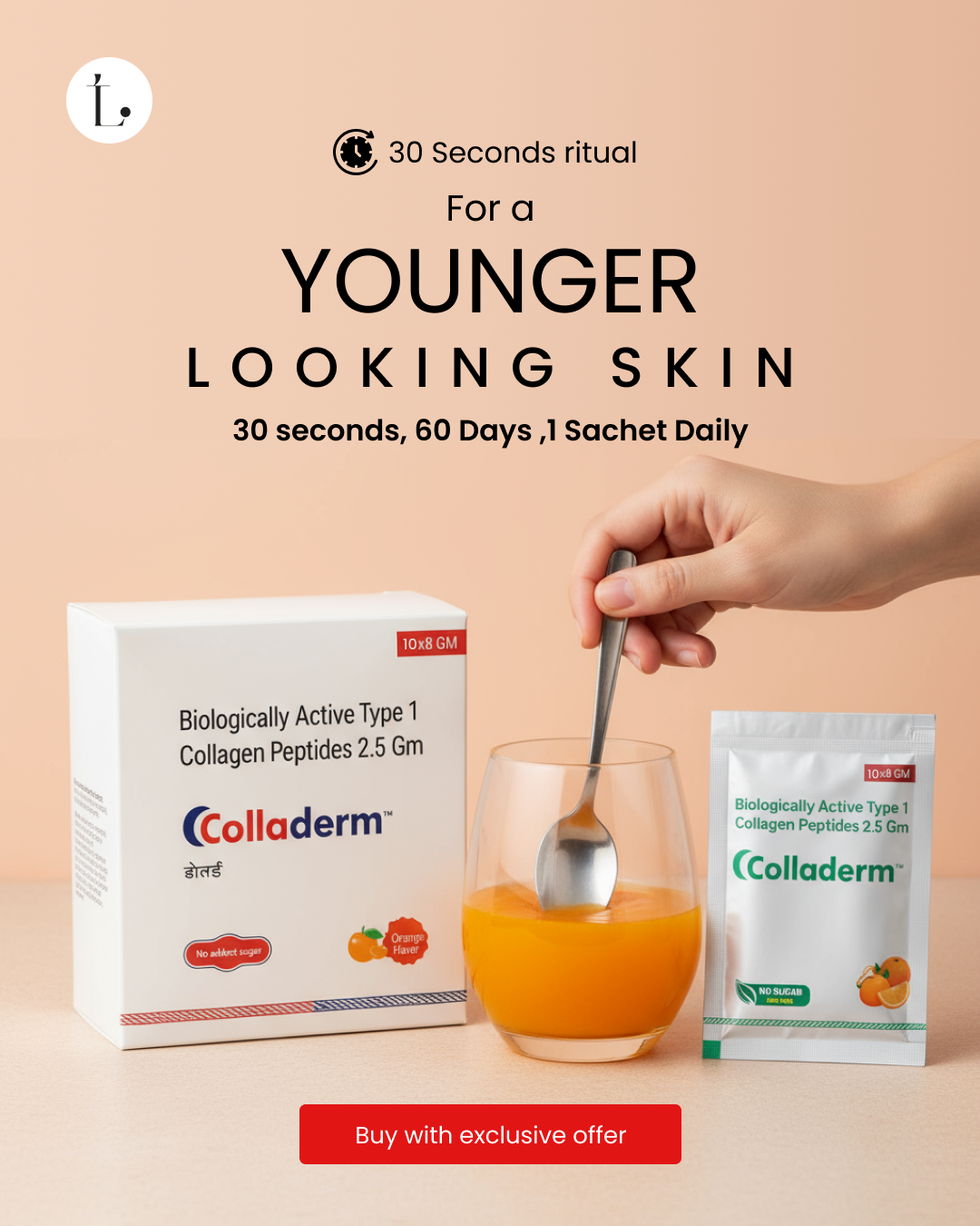 Biologically Active - Type 1 Collagen Peptides 2.5gm