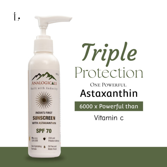 Astaxanthin Sunscreen SPF 50 / 70 with Antioxidant UV Defense