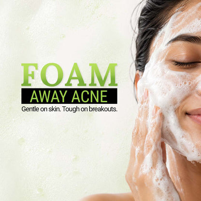Foaming Face Wash for Oily & Acne-Prone Skin | Mandelic Acid, Tea Tree oil, Aloe vera