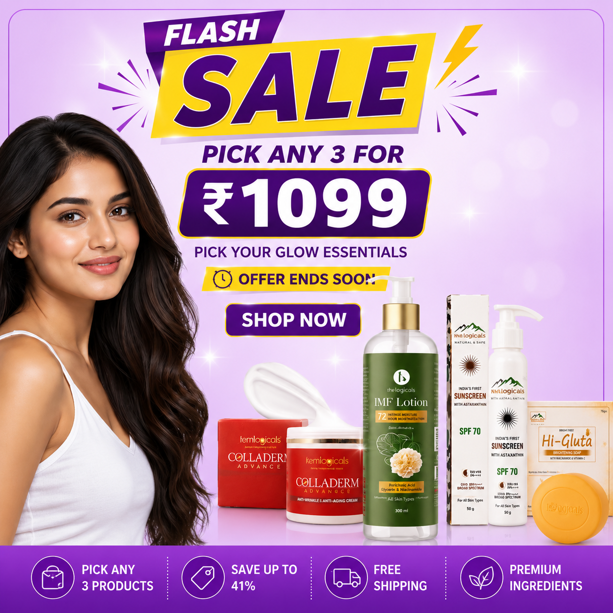 Build Your Glow Bundle | Pick Any 3 for ₹1099